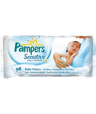 56 Pampers Sensitive Baby Wipes