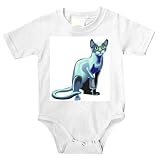 Onesie with blue, russian, cat, feline