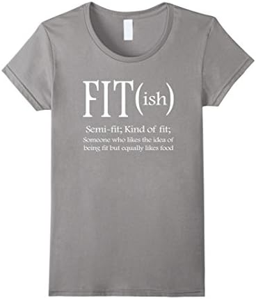 Women's Cool Shirt: FIT ish Fitish Shirt Medium Slate