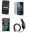 Cell Phone Accessories Bundle for AT&T LG VU CU920, CU915 (Includes; Black Silicone Rubber Soft Case, Rapid Car Charger, Custom Full Screen Protector, Generation X Antenna Booster)