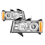04-06 GMC Canyon Chrome CCFL Projector Headlights by Luminx Lighting
