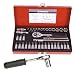 Silverline 1/4 Drv Crv Socket Set 38pc Metric