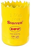 Starrett DH0176 Bi-Metal Dual Pitch Professional Hole Saw, HSS Teeth, 1-7/16 Diameter, 1-5/8 Cutting