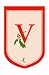 Holly Berry Monogram Flag - V