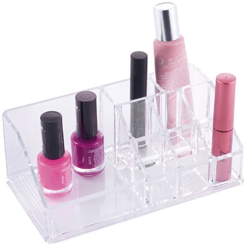 Danielle Rectangular Lipstick/Brush Holder Clear Acrylic