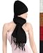 Womens / Teen Girls Polyester Knitted Scarf with Matching Hat Set in Solid Colors - N...