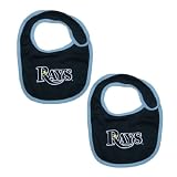 2 PACK: Baby / Infant Boys or Girls MLB Tampa Bay Rays Bib - Dark Blue