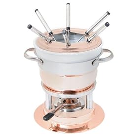 Swissmar Lausanne Copper 11 Piece Fondue Set by Swissmar