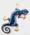 Gecko Lizard 19" Long Tropical Blue Beach Decor New