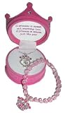 Girls Pink Princess Jewelry Set~ Tiara Necklace in Crown Box & Pink Beaded Bracelet 41HTwiG3t3L. SL160 Girls Pink Princess Jewelry Set~ Tiara Necklace in Crown Box & Pink Beaded Bracelet