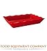GET Enterprises ML-88-RSP Red Sensation 13-3/4 x 9.5" Rect. Platter - Case of 6