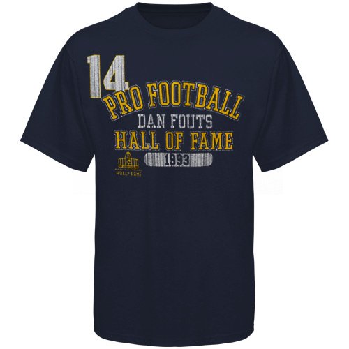 Dan Fouts San Diego Chargers Hall Of Fame T-Shirt - Navy Blue (Large)