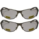 Buy 2x Clear Lens High Performance Lightweight Protective Safety Glasses Silver Frame... by AVIS&node=228013
