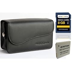 SET Kameratasche Bundlestar Baxxtar S LEDER + Bundlestar Akku f�r Canon NB-4L + ExtreMemory SDHC 8GB Class 6 !! Canon IXUS 230 115 220 130 120 100 80 55 IS HS ...