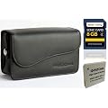 SET Kameratasche Bundlestar Baxxtar S LEDER + Bundlestar Akku f�r Canon NB-4L + ExtreMemory SDHC 8GB Class 6 !! Canon IXUS 230 115 220 130 120 100 80 55 IS HS ...