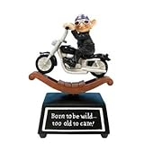 Coots Motorcycle Rocker Animated Musical Figurine