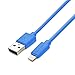 [Apple Mfi Certified] LINKPIN PVC 3ft/1M Lightning 8pin to USB SYNC Cable Charger Cord for Apple iPhone 5, 5s, 5c, 6, 6 Plus, 6s, 6s Plus, iPod touch 5, 6, iPod nano 7, iPad Mini 1, 2, 3, 4, iPad 4, Air, Air 2, iPad Pro 2 Years Warranty(Blue)