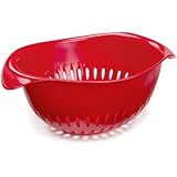 Preserve 1-1/2-Quart Plastic Colander, Red