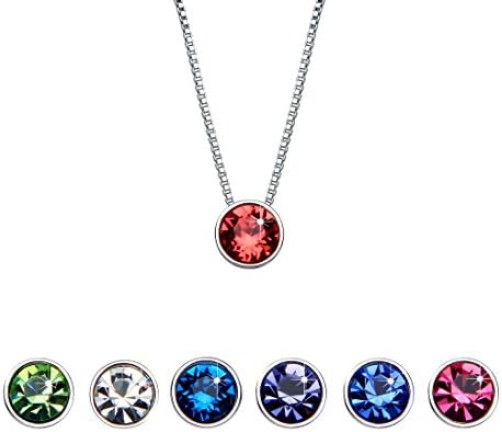Vancona 7 Colors "Enjoy 7-day Different Life" Swarovski Elements Crystal Pendant Necklace