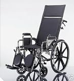Medline Excel Reclining 18 Wheelchair Elevating Swing-Away Footrests