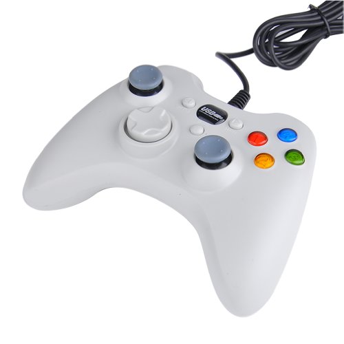 Wired USB Controller Gamepad Joystick Joypad for PC Computer Laptop xBox360 Game White