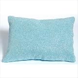 Beaded Decorative Pillow in Blue by 