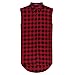 OLRIK Mens Hipster Hip Hop Sleeveless Side Zipper Plaid Shirt Vest