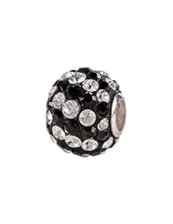 SilveRado (tm) BMT001-3 Bling-Black and White Spiral