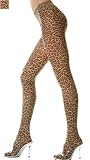 Leopard Print Tights, One Size