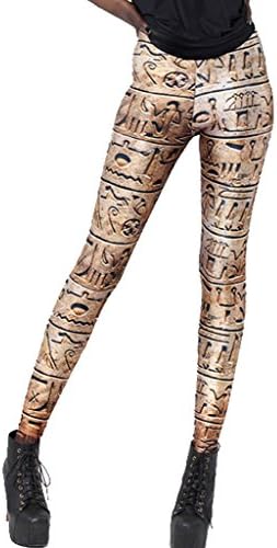 RedExtend Women's Digital Print Youth Fashion Tight Stretch Leggings