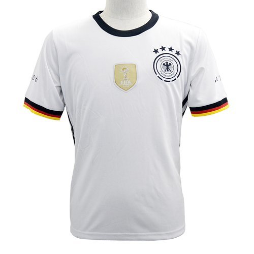 Germany White Soccer T-Shirts 100% Polyester Football