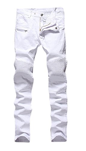 Men's Biker Skinny Denim Jeans