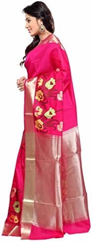 Sonal Trendz Pink Color Handloom Banarasi Party Wear Saree. Pure viscose