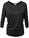 FPT Womens 3/4 Dolman Sleeve Loose Fit Top (S-3XL)