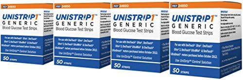 UniStrip Test Strips for Use with Onetouch® Ultra® Meters, 4 Pack