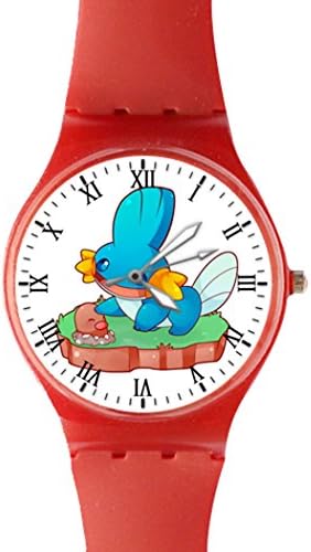 G-Store Pokemon Go Mudkip and Diglett Quartz Plastic Red Dial Watch