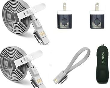 2x4 Feet 1x1 Feet Magnetic Data Cable 2 Wall Cahrger 1 Car Charger High Quality For iPhone 4 4s cable