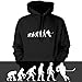 Evolution of Man - Unisex Ice Hockey Hoodie / Hooded Top - Dressdown -  6 colours