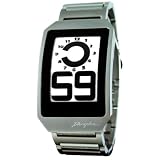 Phosphor Unisex DH01 Digital Hour E-INK Curved Metal Band Watch by Phosphor