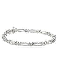 Sterling Silver Diamond Bracelet (0.07 cttw, I-J Color, I2-I3 Clarity), 7.25"