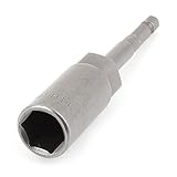 uxcell 六角ナットドライバー シャンク 14mm ソケット ドライバ ビットアダプタ 100mm