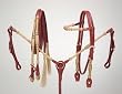 Royal King Heavy Rolled Rawhide Brow band Headstall