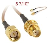 Gino SMA Male to SMA Female Antenna Cable Adapter Converter