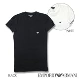 2011秋冬モデル♪【EMPORIO ARMANI/エンポリオ・アルマーニ】 STRETCH COTTON T-SHIRTS　半袖　丸首　クルーネックTシャツ　胸にワンポイントロゴ　大きなイーグルバックプリント