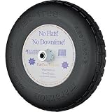 41HURxiTGFL. SL160  Marathon Industries 00047 15.5 Inch 5/8 Inch Bore Flat Free Wheelbarrow Tire With Knobby Tread   4.80/4.00 8