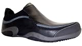 Hush Puppies Mens Merit Slip On Black Leather Loafers