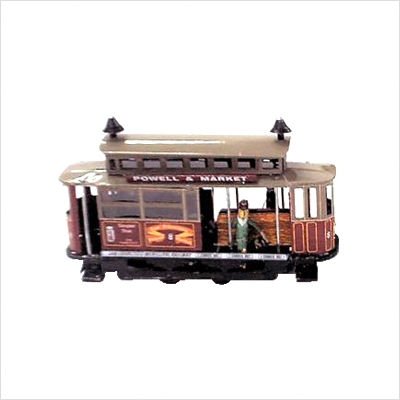 Tin Wind Up Tram Car