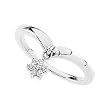 14K White Gold Diamond Promise Ring - 0.07 Ct.