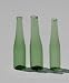 Dollhouse Miniature Set of 3 Glass Wine Bottles