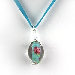 Murano Glass Pendant Jewelry - Ester Blue